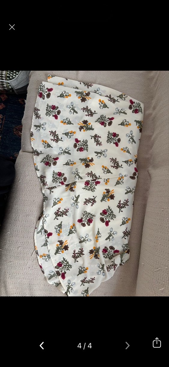 Beyaz Çiçekli Uzun Bohem Midi Etek - Görsel 4