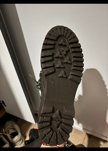 Deri Platform Topuklu Punk Bot - Görsel 5