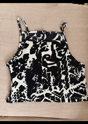 Desenli Siyah Beyaz Kadın takım - Görsel 2