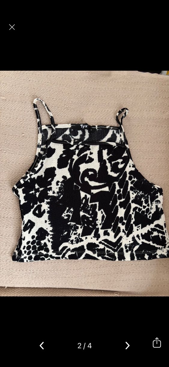 Desenli Siyah Beyaz Kadın takım - Görsel 2