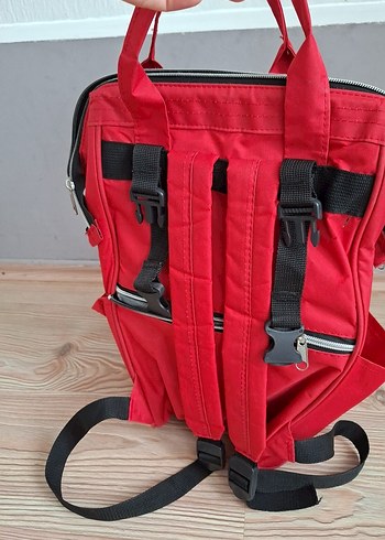 Kırmızı anne Bebek Çantası - Görsel 4