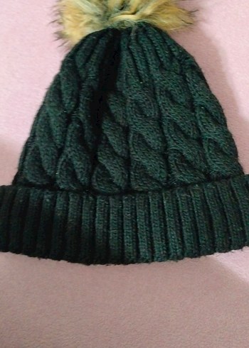 Siyah Örgü Kadın Bere Ponponlu - Görsel 5