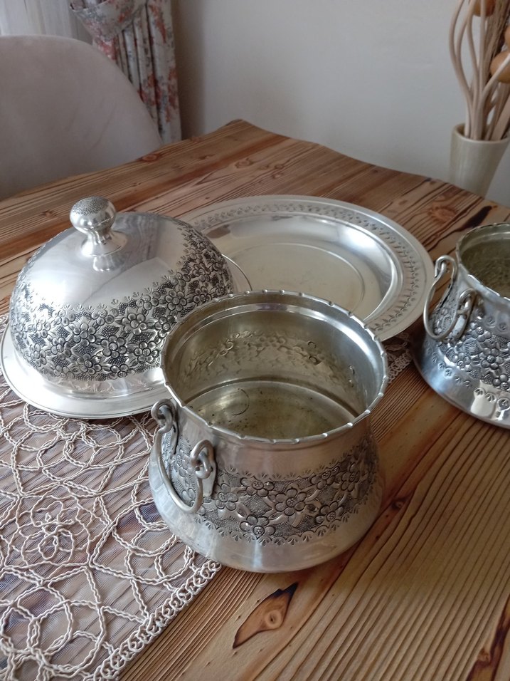 bakır takım el işlemeli - Görsel 5