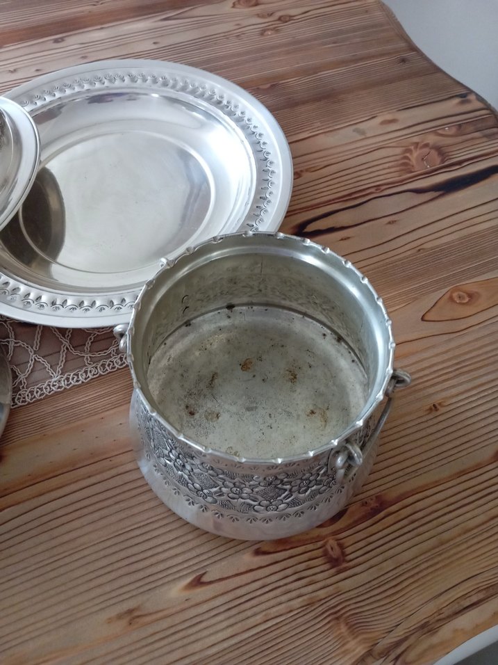 bakır takım el işlemeli - Görsel 4