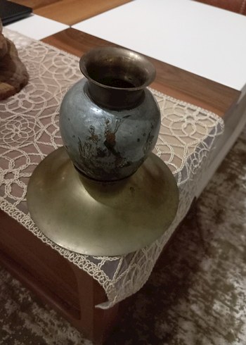 bakır  Vazo ve Tabak - Görsel 4