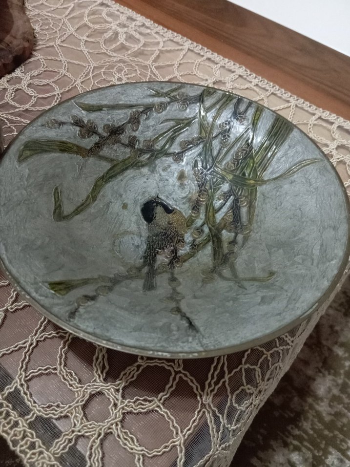 bakır  Vazo ve Tabak - Görsel 3