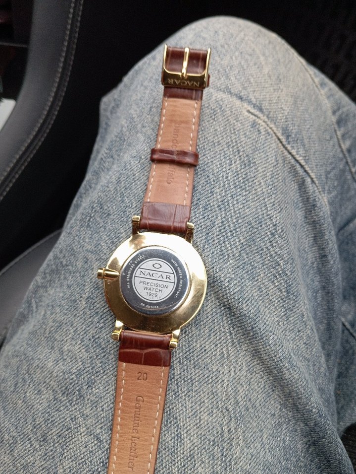 Kahverengi Deri Kordonlu Klasik Erkek Saati nacar - Görsel 3