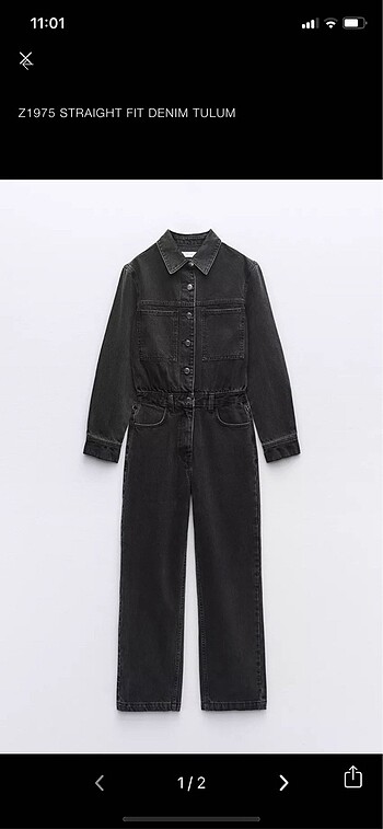 Zara denim tulum