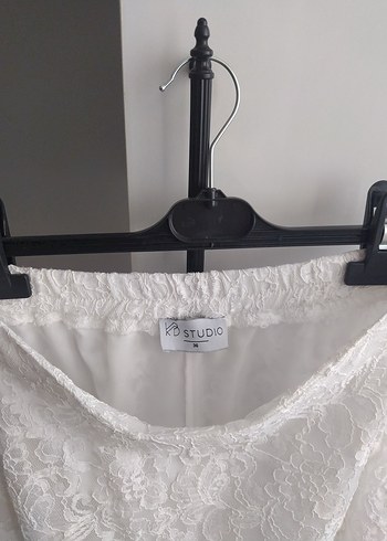Diğer Beyaz Dantel Uzun Etek