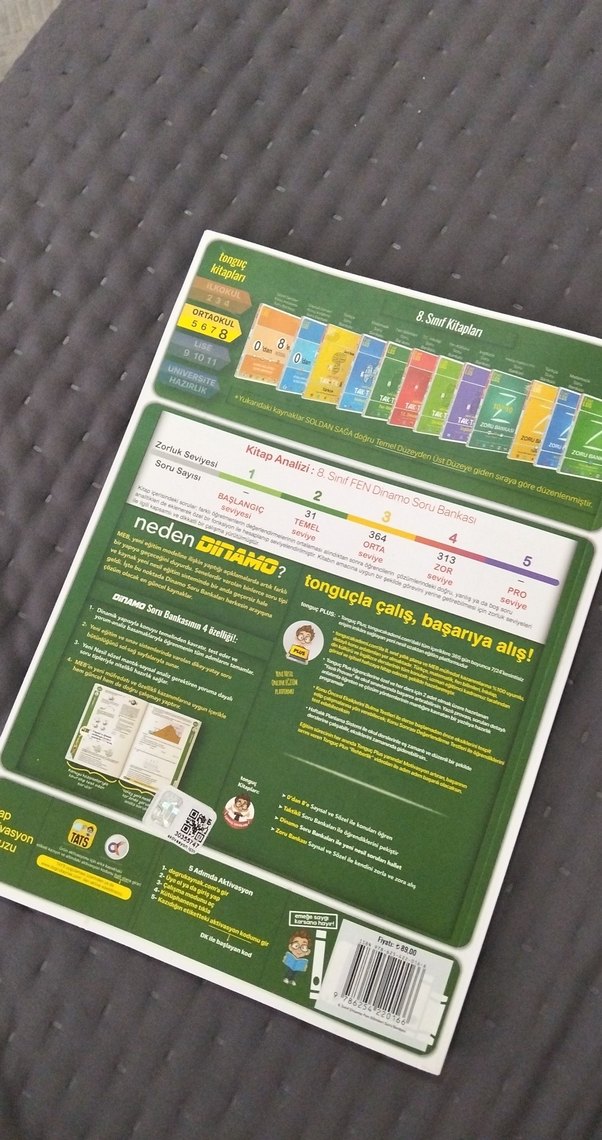 8. Sınıf Fen Dinamo Soru Bankası - Görsel 2