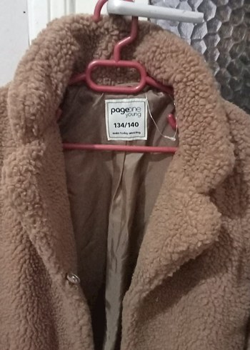 Kahverengi Midi Peluş Kadın Kaban - Görsel 2