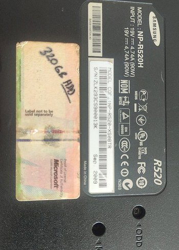 Beyaz Samsung Dizüstü Bilgisayar ekran kırık - Görsel 5