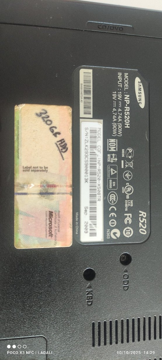 Beyaz Samsung Dizüstü Bilgisayar ekran kırık - Görsel 5