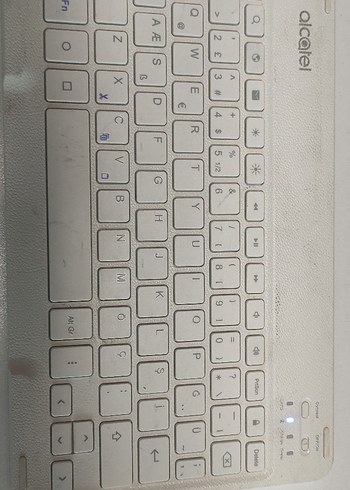 Beyaz Alcatel Kablosuz Klavye - Görsel 7