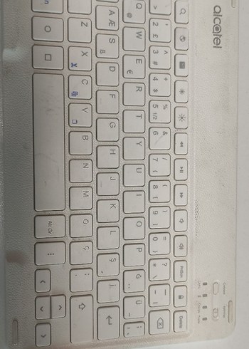 Beyaz Alcatel Kablosuz Klavye - Görsel 9