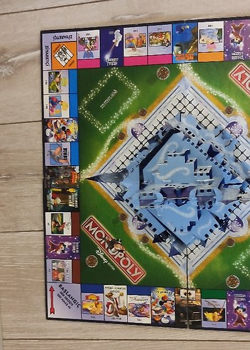 Monopoly Disney oyun tablas Renkli Mavi 3D Kale tek tabla - Görsel 3