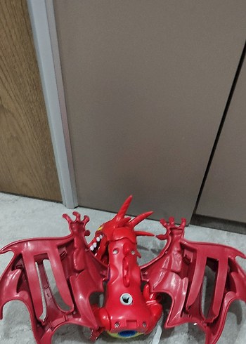 Hot Wheels Dragon Blast Kırmızı Ejderha 6 inç Yüksekliğinde Kır - Görsel 3