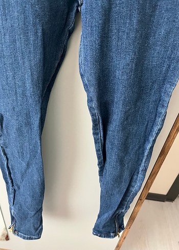 31 Beden mavi Renk Kadın Mavi Normcore Denim Pantolon