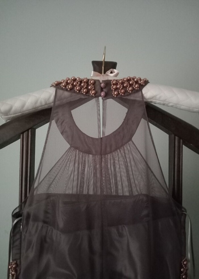 Şık Abiye bir elbise - Görsel 5