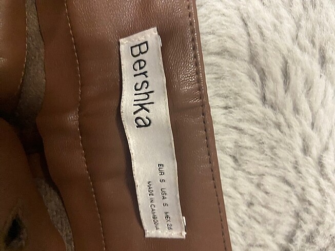 Bershka Bershka deri pantolon