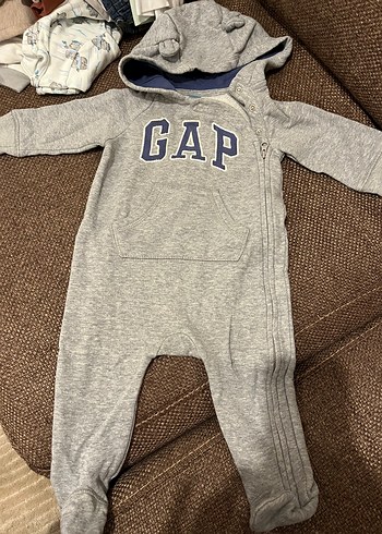 Gap GAP Erkek Çocuk Gri Fermuarlı Sweatshirt