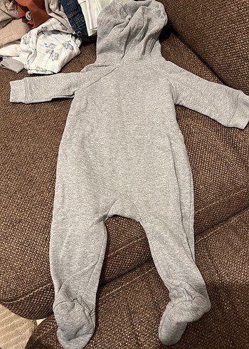 6-9 Ay Beden GAP Erkek Çocuk Gri Fermuarlı Sweatshirt