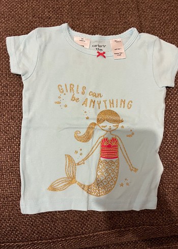 12-18 Ay Beden mavi Renk Carters kız bebek pijama takımı