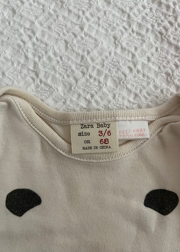 6 Ay Beden kahverengi Renk Zara baby zıbın
