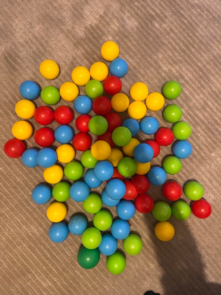 Renkli Plastik Oyun Topları Seti - Görsel 2