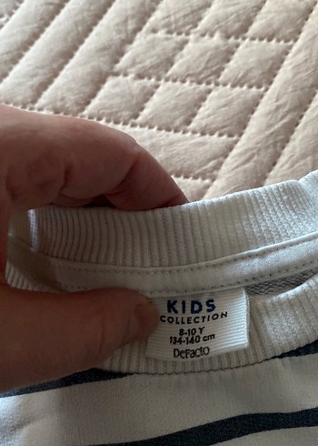 Pamuklu Çizgili Hamile Kazak - Görsel 2