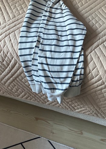 Pamuklu Çizgili Hamile Kazak - Görsel 3