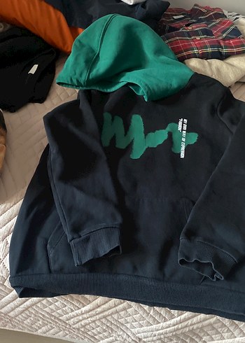 Pamuklu Çizgili Hamile Kazak - Görsel 9