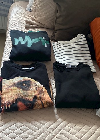 Pamuklu Çizgili Hamile Kazak - Görsel 12