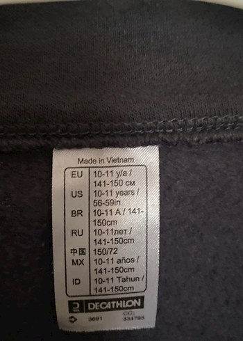 Siyah Gri Fermuarlı Erkek Sweatshirt - Görsel 3