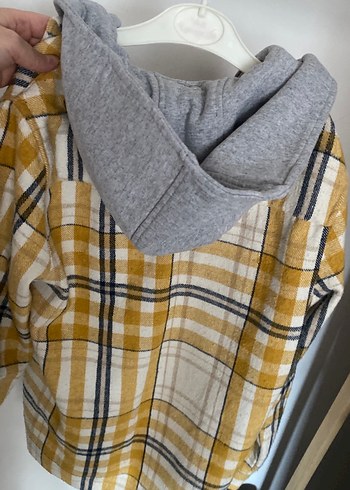 Sarı Ekoseli Uzun Kollu erkek çocuk gömlek - Görsel 4