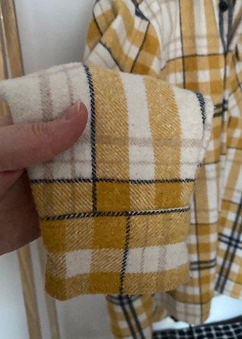 Sarı Ekoseli Uzun Kollu erkek çocuk gömlek - Görsel 3
