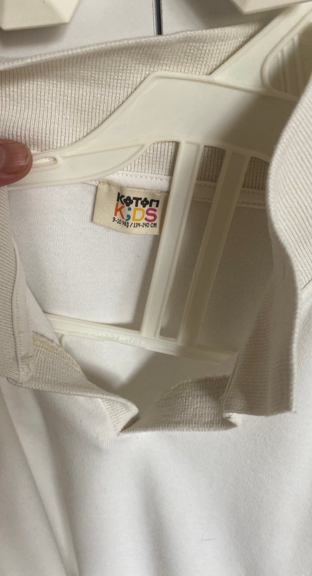 Erkek Çocuk Beyaz Polo Tişört - Görsel 3