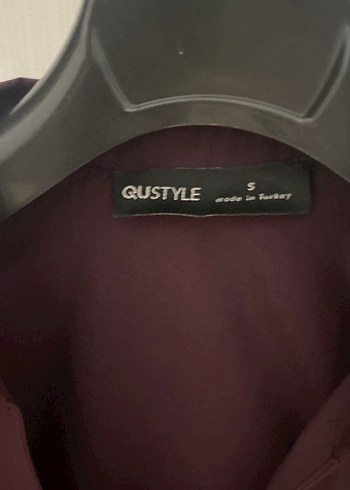 Kemerli Bordo Midi Kadın Gömlek - Görsel 5