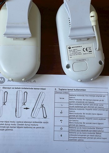 Motorola Bebek Telsizi Seti Beyaz-Gri - Görsel 6