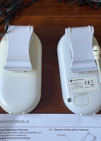 Motorola Bebek Telsizi Seti Beyaz-Gri - Görsel 5