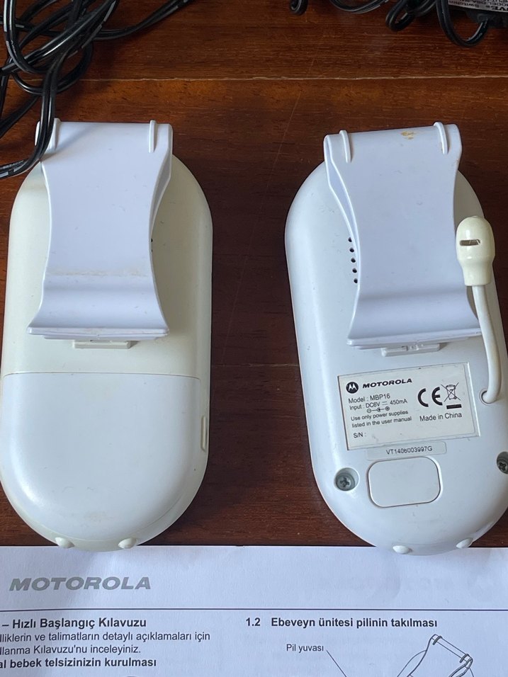 Motorola Bebek Telsizi Seti Beyaz-Gri - Görsel 5