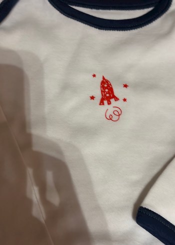 Renkli Nakışlı Uzun Kollu Bebek Body - Görsel 4