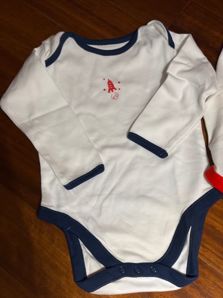 Renkli Nakışlı Uzun Kollu Bebek Body - Görsel 2