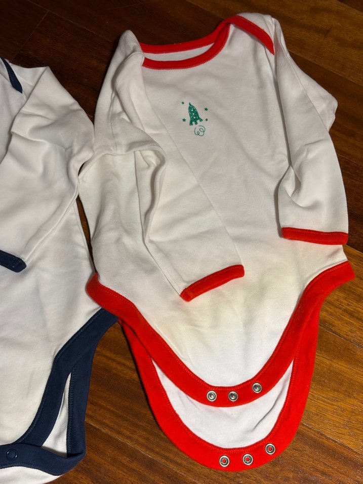 Renkli Nakışlı Uzun Kollu Bebek Body - Görsel 3