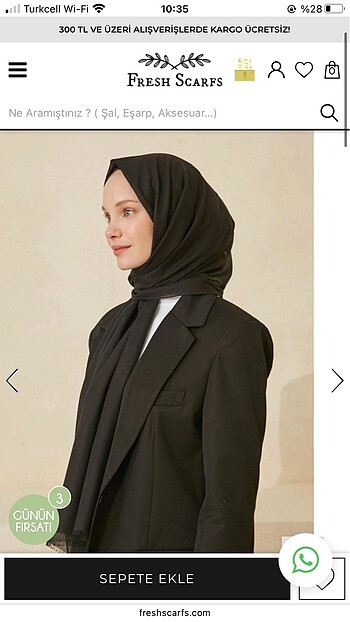 freshscarfs siyah şal