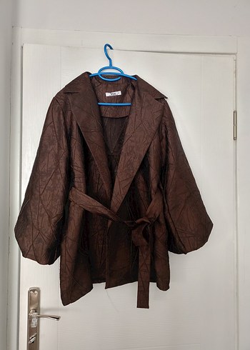 Kahverengi jakar blazer ceket