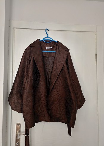 l Beden kahverengi Renk Kahverengi jakar blazer ceket