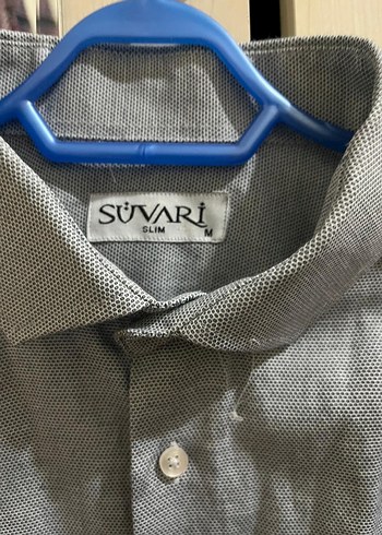 Gri Erkek Keten Uzun Kollu Gömlek - Görsel 2