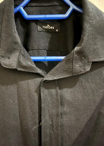 Düğmeli Siyah Erkek Gömlek - Görsel 2