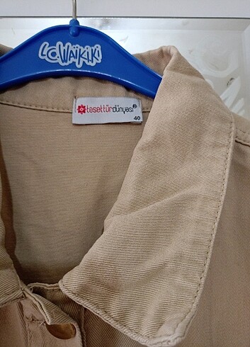 40 Beden camel Renk Uzun gabardin ceket
